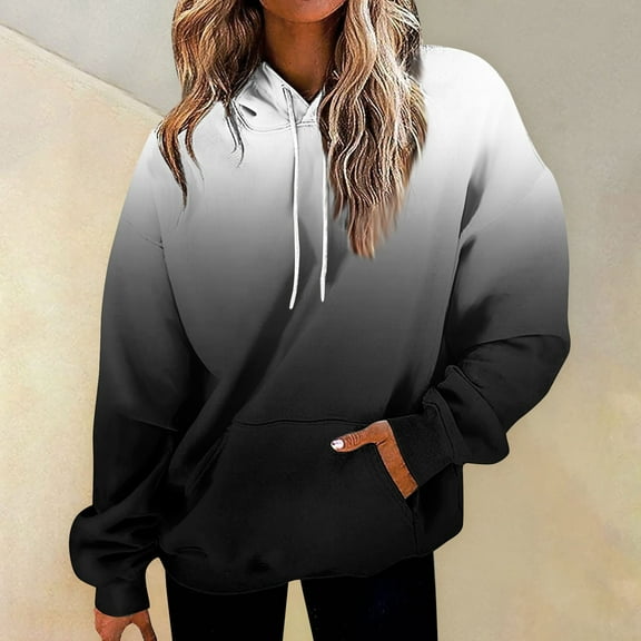 Womens Fashion Tops Hoodies for Women Pullover Oversized Sweatshirts Long SLeeve Shirts Loose Fit