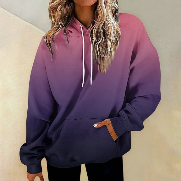 Womens Fashion Tops Hoodies for Women Pullover Oversized Sweatshirts Long SLeeve Shirts Loose Fit