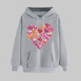 thumbnail image 1 of Womens Fashion Tops Women's Clothing Ndbuld Women's Print Winter Hoodie Pullover Tops Long Sleeved Comfortable Sweatshirt, 1 of 5
