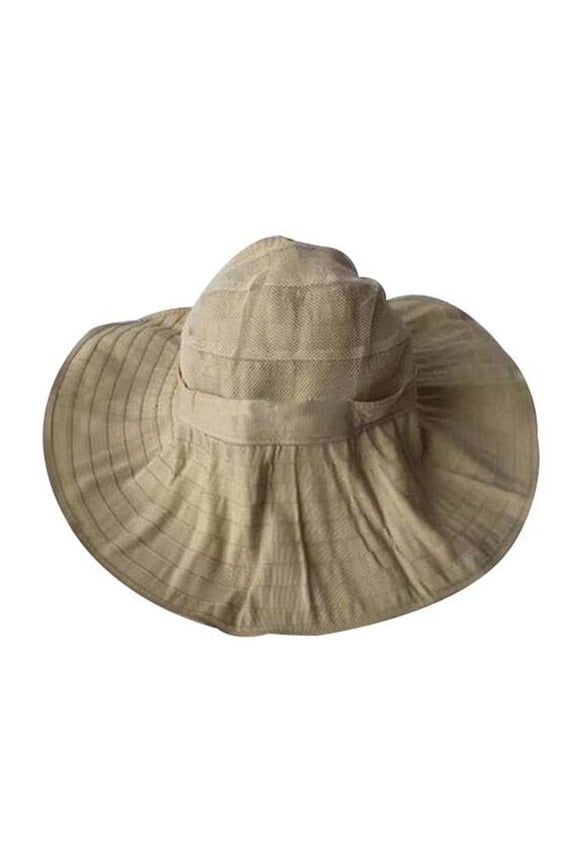 Womens Fashion Wide Brim Summer Large Brim UV Sun Protection Fishing Cap
