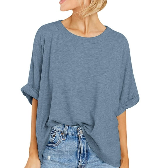 Womens Fashion Workout T Shirts Athletic Plus Size Tops Summer Trendy Clothes 2024 Short Sleeve Spring Tee