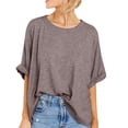 thumbnail image 1 of Womens Fashion Workout T Shirts Athletic Plus Size Tops Summer Trendy Clothes 2024 Short Sleeve Spring Tee, 1 of 5