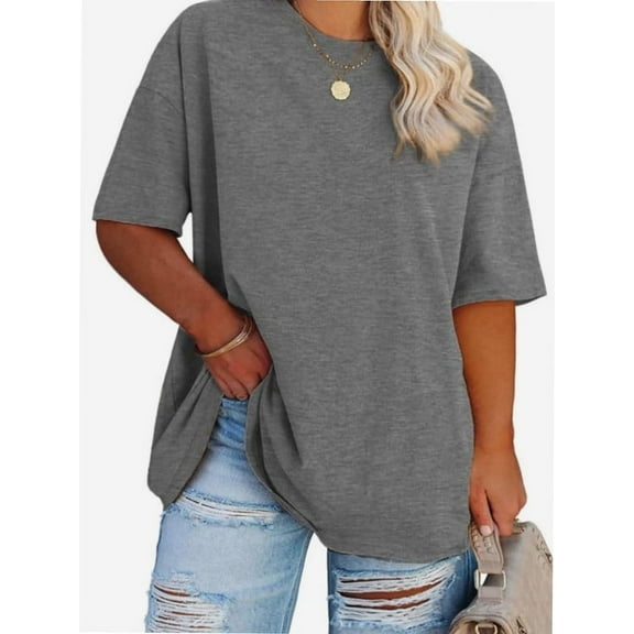 Womens Fashion Workout T Shirts Plus Size Tops Summer Clothes Short Sleeve Spring Tee