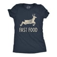 thumbnail image 1 of Womens Fast Food T Shirt Funny Deer Hunting Season Novelty Graphic Tee Womens Graphic Tees, 1 of 9