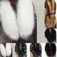 thumbnail image 1 of Womens Faux Fur Collar Wrap Detachable Neck Warmer for Winter Fashion and Cold Weather, 1 of 6
