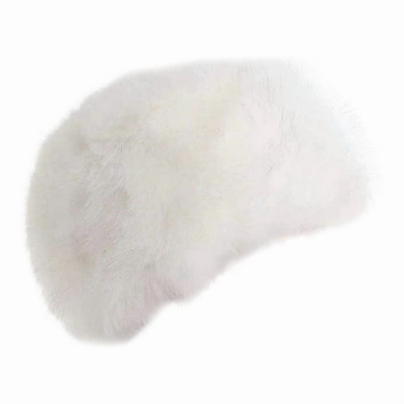 Womens Faux Fur Headband Winter Earwarmer Earmuff Ski Hat - Luxurious Faux with Adjustable Elastic Band for