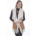 thumbnail image 1 of Womens Faux Fur Vest with Faux Shearling Collar, Tan - Small, 1 of 1