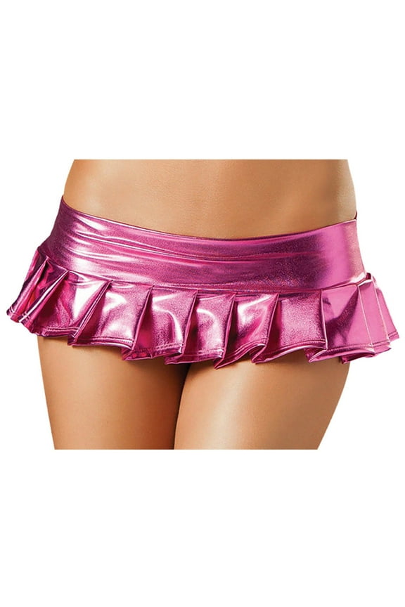 Womens Faux Leather Mini Skirt, High Waisted Bodycon Pencil Skirt for Women and Teens, Party Short Skirt