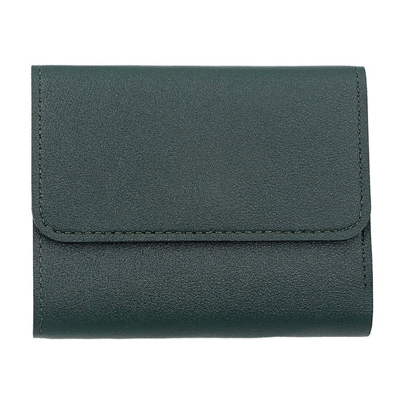 Womens Faux Leather Trifold Wallet RFID Blocking Wallets with ID Window Slim Credit Card Holder