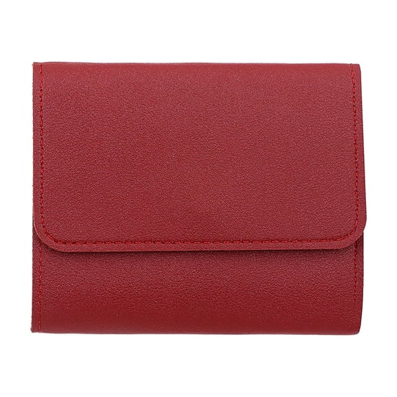 Womens Faux Leather Trifold Wallet RFID Blocking Wallets with ID Window Slim Credit Card Holder