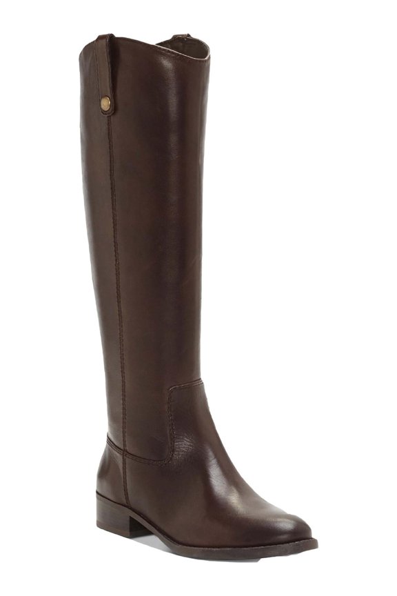 Womens Fawne Leather Closed Toe Knee High Fashion