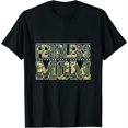 thumbnail image 1 of Womens Fearless Mom Camo Camouflage Lover Military Army Soldier T-Shirt Black Small, 1 of 5