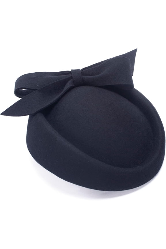 Womens  Felt Dressy 1950s  Pillbox Hat Wedding Bridal Beret Church  Party A620