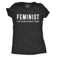 thumbnail image 1 of Womens Feminist Is My Second Favorite F-Word T Shirt Funny Protest Tee for Ladies Womens Graphic Tees, 1 of 6