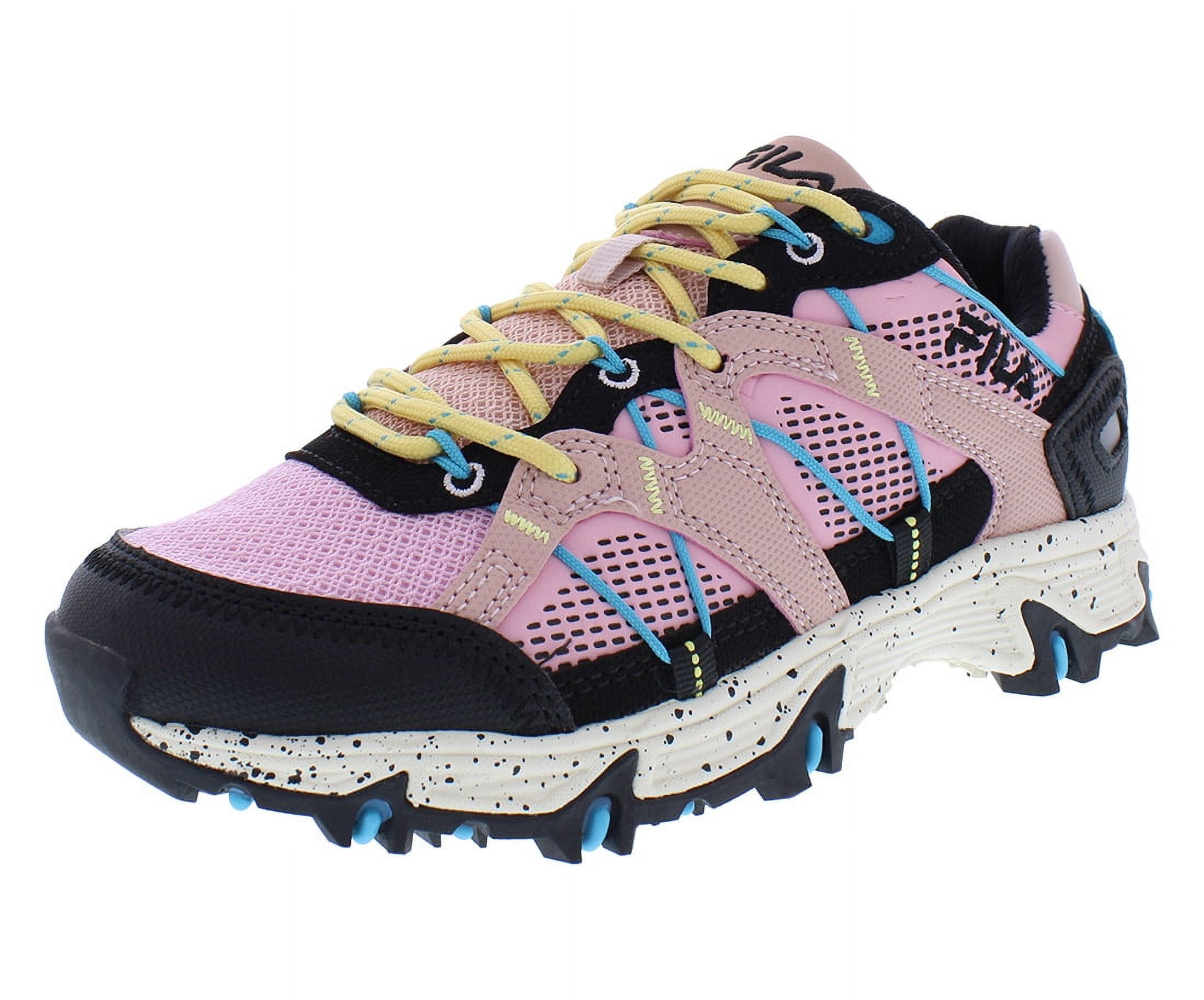 pink fila with roses