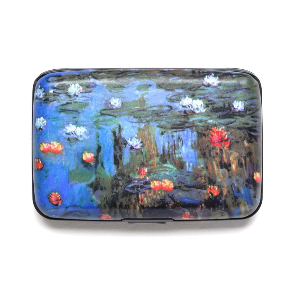 Womens Fine Art Identity Protection RFID Wallet Water Lilies