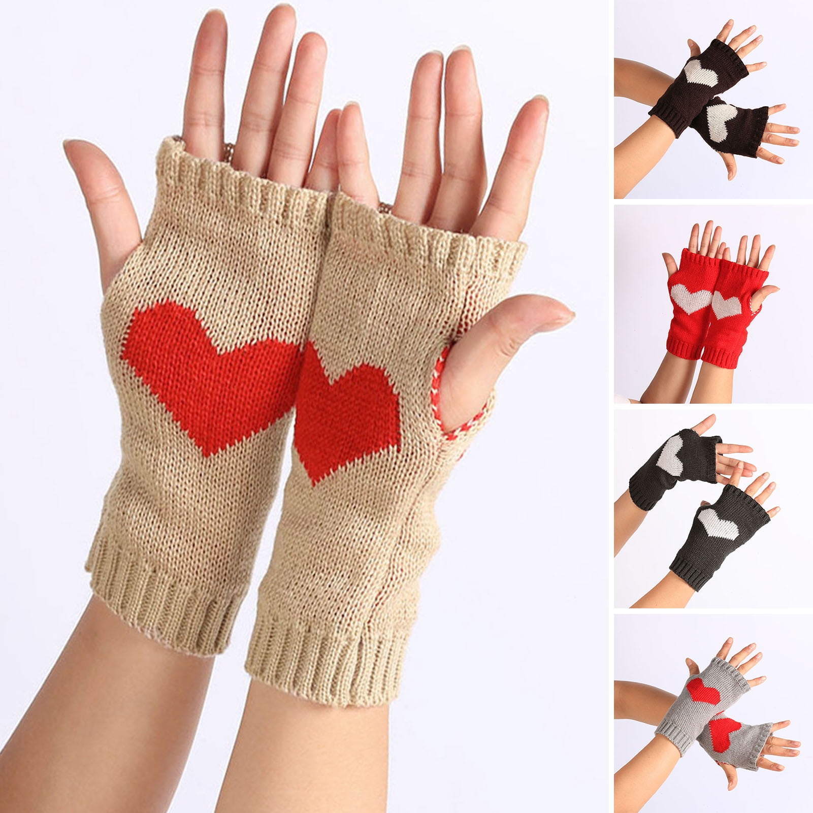 Tiny Heart Gloves - Fair Isle Knitting for Valentine's Day - Julie Measures