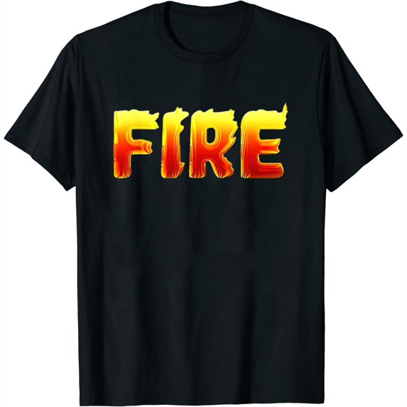 Womens Fire Couple Ice Matching Party Costume Family Halloween T-Shirt Black Large