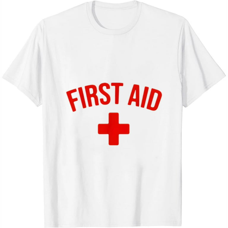 First Aid Cross Shirt Cool Medic Emergency Staff Uniform Tee First Aid Cross Shirt Cool Medic Emergency Staff Uniform Tee