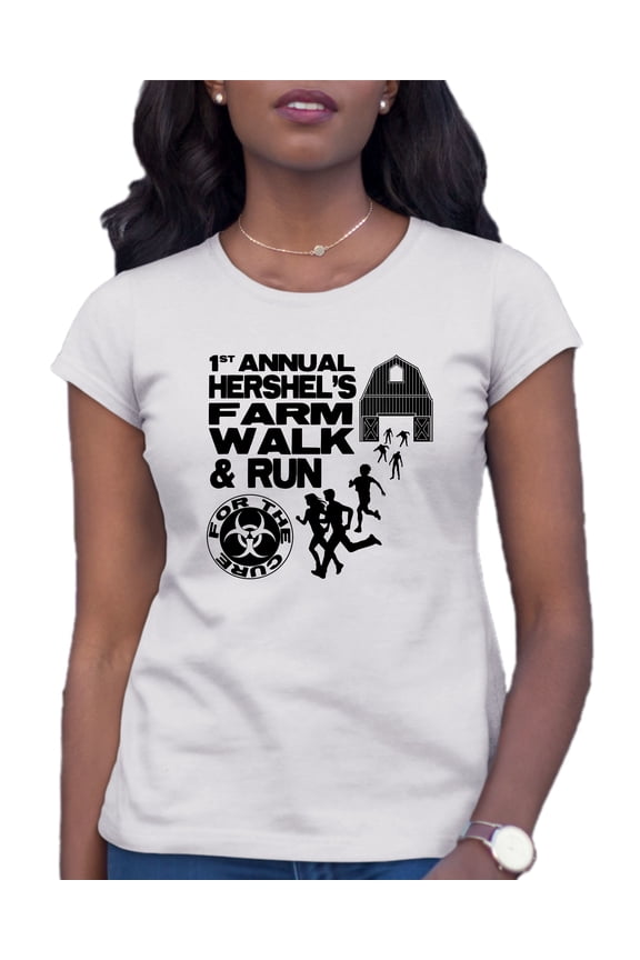 Womens First Annual Hershel's Farm Walk & Run For The Cure T-Shirt