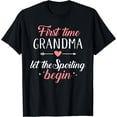 thumbnail image 1 of Womens First Time Grandma Let The Spoiling Begin T-Shirt Black 4X-Large, 1 of 4
