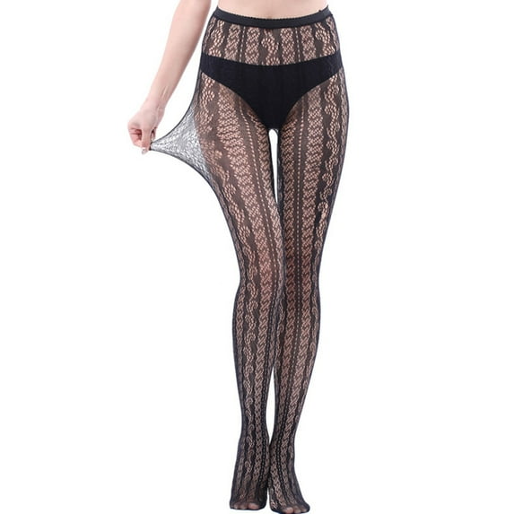 Womens Fishnet Stockings Suspender Silk Panties Long Women's High Waist Tights Socks