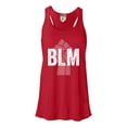 thumbnail image 1 of Womens Fist BLM Black Lives Matter Flowy Racerback Tank Top T-Shirt, 1 of 1