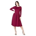 thumbnail image 1 of Womens Fit and Flare Midi Dress, 1 of 11