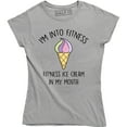 thumbnail image 1 of Womens Fitness Ice Cream In My Mouth Funny Workout Desert T-Shirt, 1 of 4