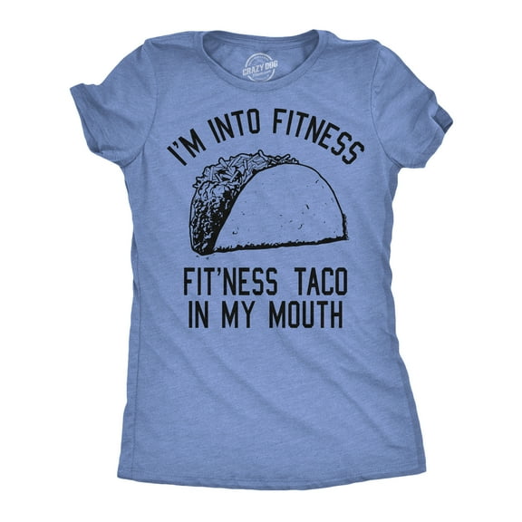 Womens Fitness Taco Funny Gym T Shirt Cool Humor Graphic Muscle Tee for Ladies Womens Graphic Tees