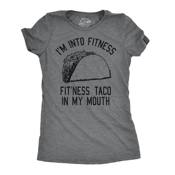 Womens Fitness Taco Funny Gym T Shirt Cool Humor Graphic Muscle Tee for Ladies Womens Graphic Tees