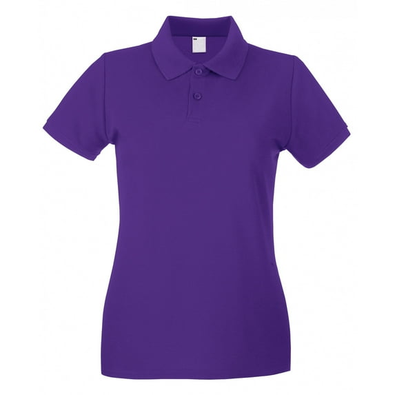 Womens Fitted Short Sleeve Casual Polo Shirt