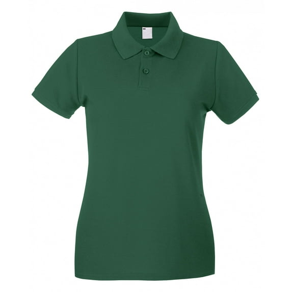 Womens Fitted Short Sleeve Casual Polo Shirt