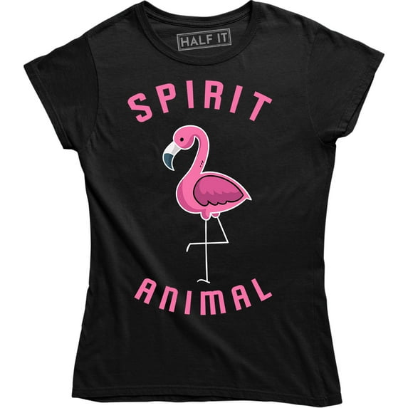 Womens Flamingo Spirit Animal Funny Pink Bird For Ladies T-Shirt