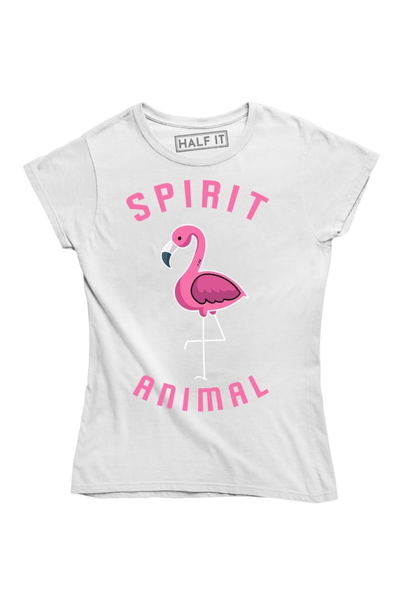 Womens Flamingo Spirit Animal Funny Pink Bird For Ladies T-Shirt
