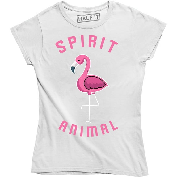 Womens Flamingo Spirit Animal Funny Pink Bird For Ladies T-Shirt