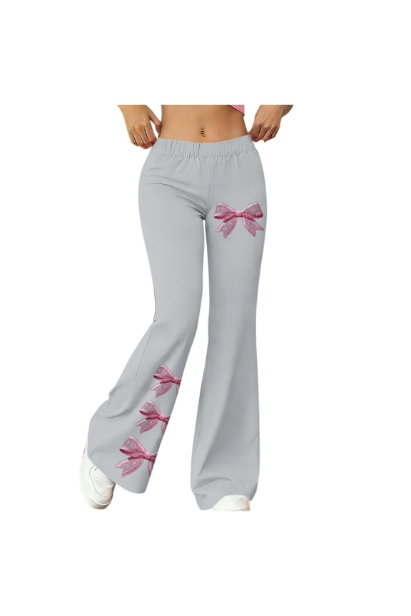 Womens Flare Leggings High Waisted Butt Lifting Yoga Pants Elastic Slim Fit Bell Bottom For Gym Workout Running