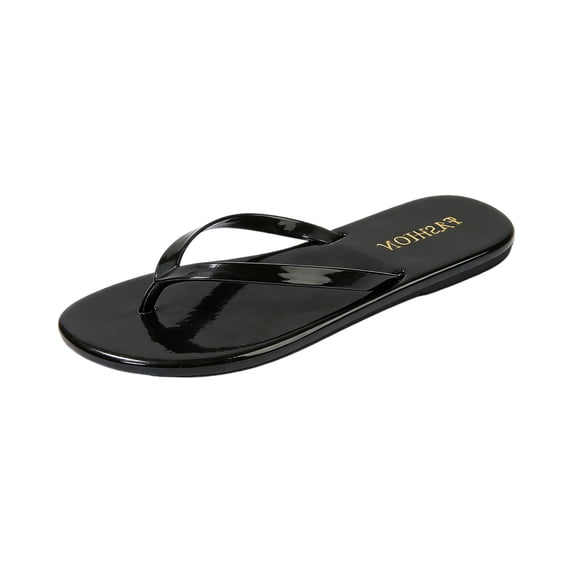 Womens Flat Leather Flip Flops Comfortable Non-slip Lightweight Summer Slide Sandals Beaches Swimming Pools Shoe Land,43