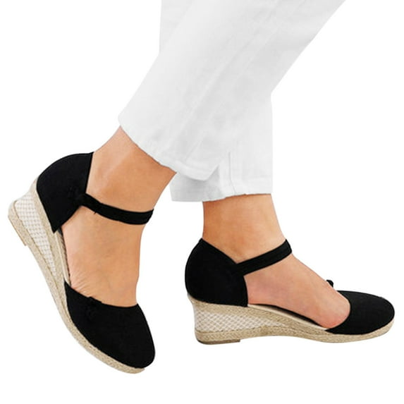 Womens Flat Shoes Dressy Summer Shoes Point Toe Slip On Classic Ballet Flats with Ankle Straps