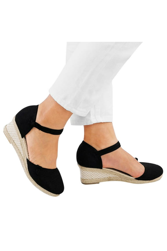 Womens Flat Shoes Dressy Summer Shoes Point Toe Slip On Classic Ballet Flats with Ankle Straps