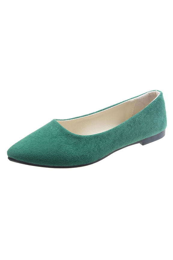 Womens Flats Shoes Pumps Ballet Flat -on Ballerina Shoes Mint Green 38