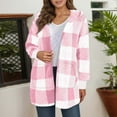 thumbnail image 1 of Womens Jacket Autumn Winter Casual Fashion Hooded Plaid Jackets Winter Coats for Women RD2 M, 1 of 4