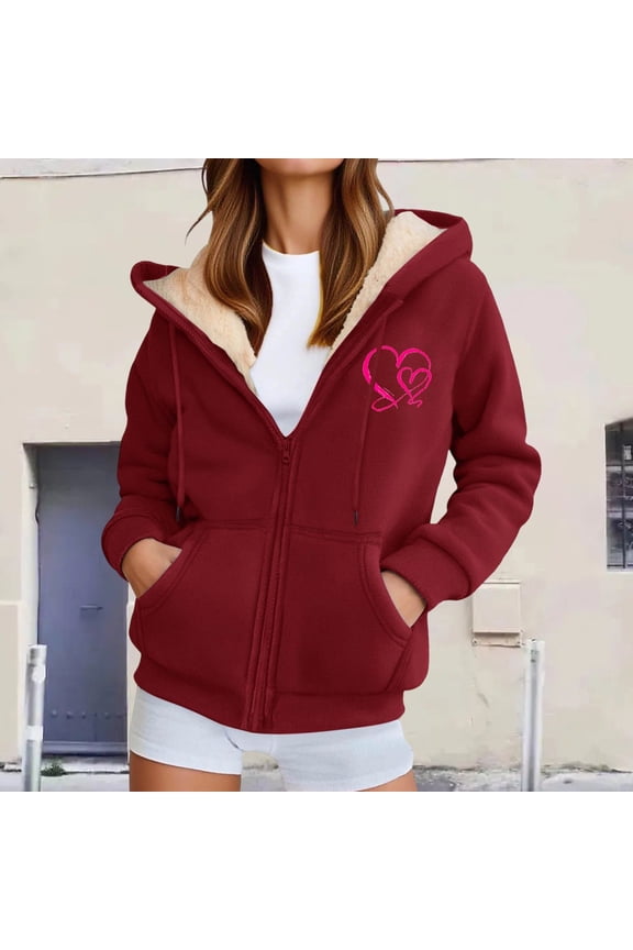 Womens Jacket Heavyweight Jackets for Winter Warm Lined Hooded Open Front Coat Soft Cozy Outerwear with Pockets Womens Coats M