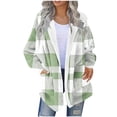 thumbnail image 1 of Womens Fleece Jacket Long Sleeve Zip Up Sherpa Coats 2025 Winter Trendy Fuzzy Hooded Jackets with Pockets Fall Clothes, 1 of 4