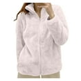 thumbnail image 1 of Womens Fleece Jacket Long Sleeve Zip Up for Women Fuzzy Warm Fleece Jacket Women's Fall Jackets Women's Winter Coats, 1 of 3
