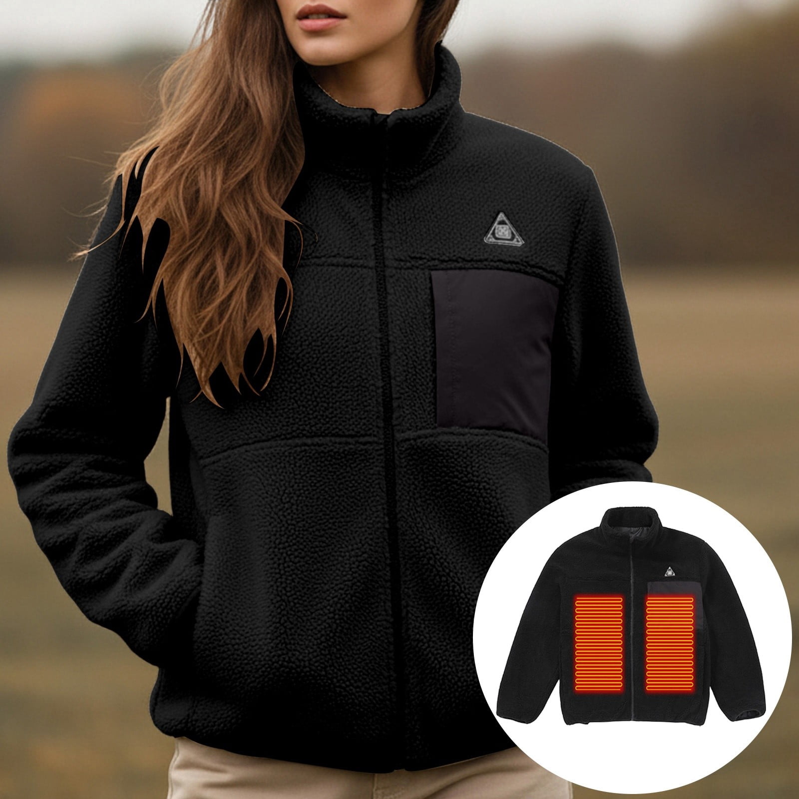 Womens Jacket Winter Smart Heated Jackets with Three Heating  display picture 1