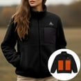 thumbnail image 1 of Womens Jacket Winter Smart Heated Jackets with Three Heating Controls Four Warm for All Day Comfort Outdoor Activities Womens Winter Coat Black L, 1 of 7