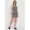 thumbnail image 1 of Womens Fleece Lined Plaid Mini Skirt with Belt, 1 of 5
