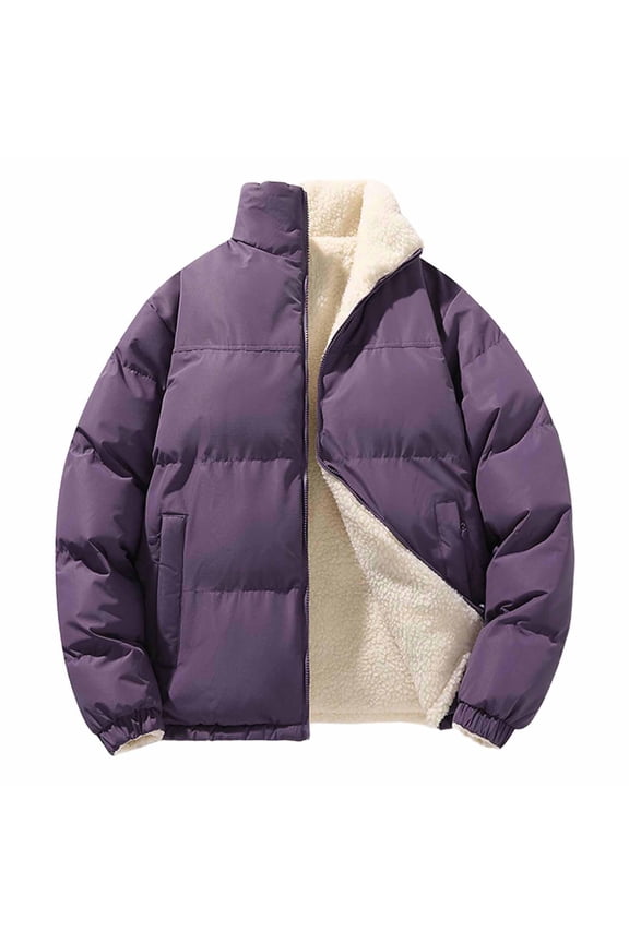 Womens Fleece Lined Winter Jacket Water Resistant Down Puffer Quilted Coat Warm Windproof Insulated Parka Outerwear