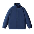 thumbnail image 1 of Womens Fleece Long Sleeved Top Solid Color Outdoor Stand Up Collar Fleece Top Casual Men's Long Sleeved Stand Up Collar Top/shirt, 1 of 2